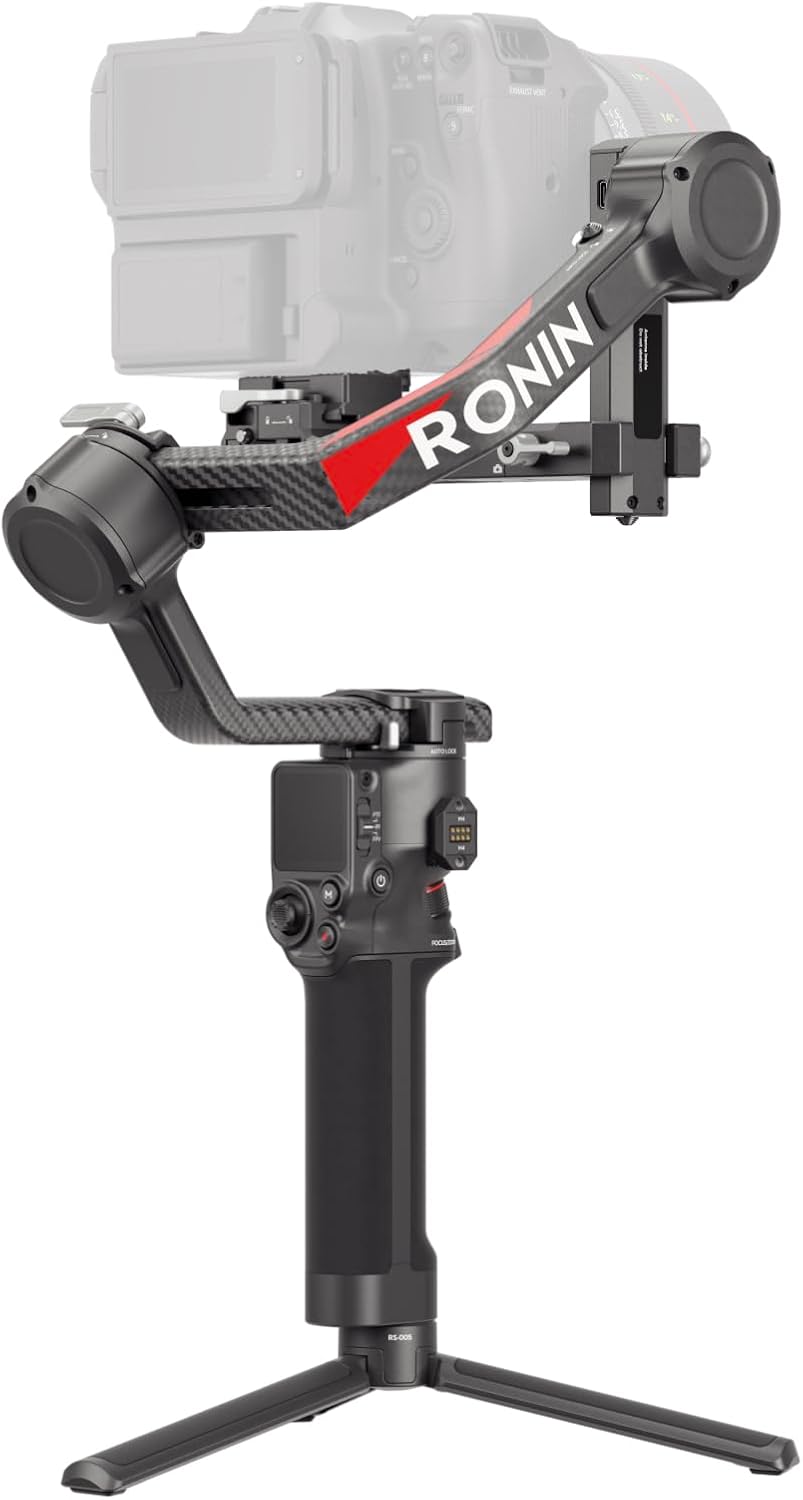 DJI RS 4 Pro, 3-Axis Gimbal stabilizer for Camera for DSLR & Cinema Camera Stabilizer 2nd-Gen Native Vertical Shooting,Camera Gimbal