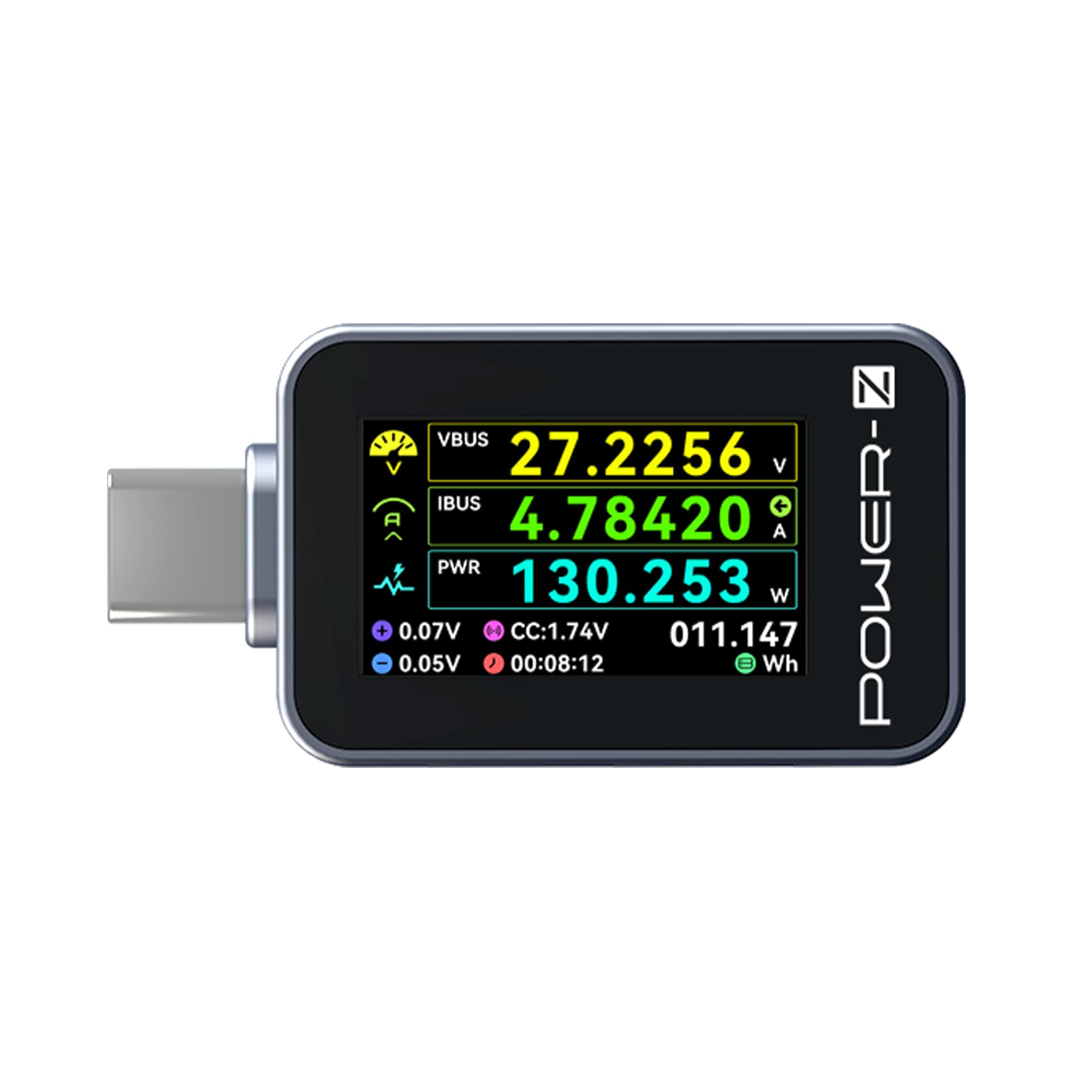 ChargerLAB Power-Z C240 Portable USB-C Tester, Digital Power Meter, Supports up to 240W and PD3.1 QC5.0, for USB-C Phones, Laptops and Chargers
