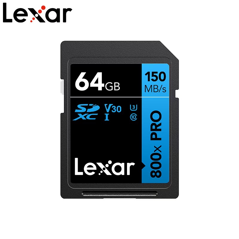 Lexar 64GB SD xc1 U3 v30 memory card 150Mb/s