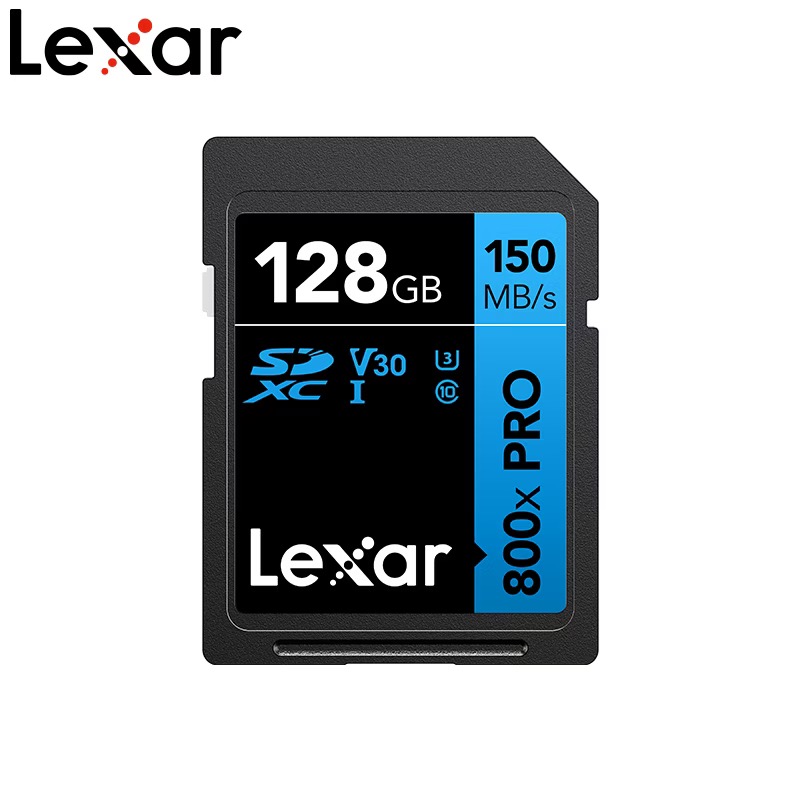Lexar 128GB SD xc1 U3 v30 memory card 150Mb/s