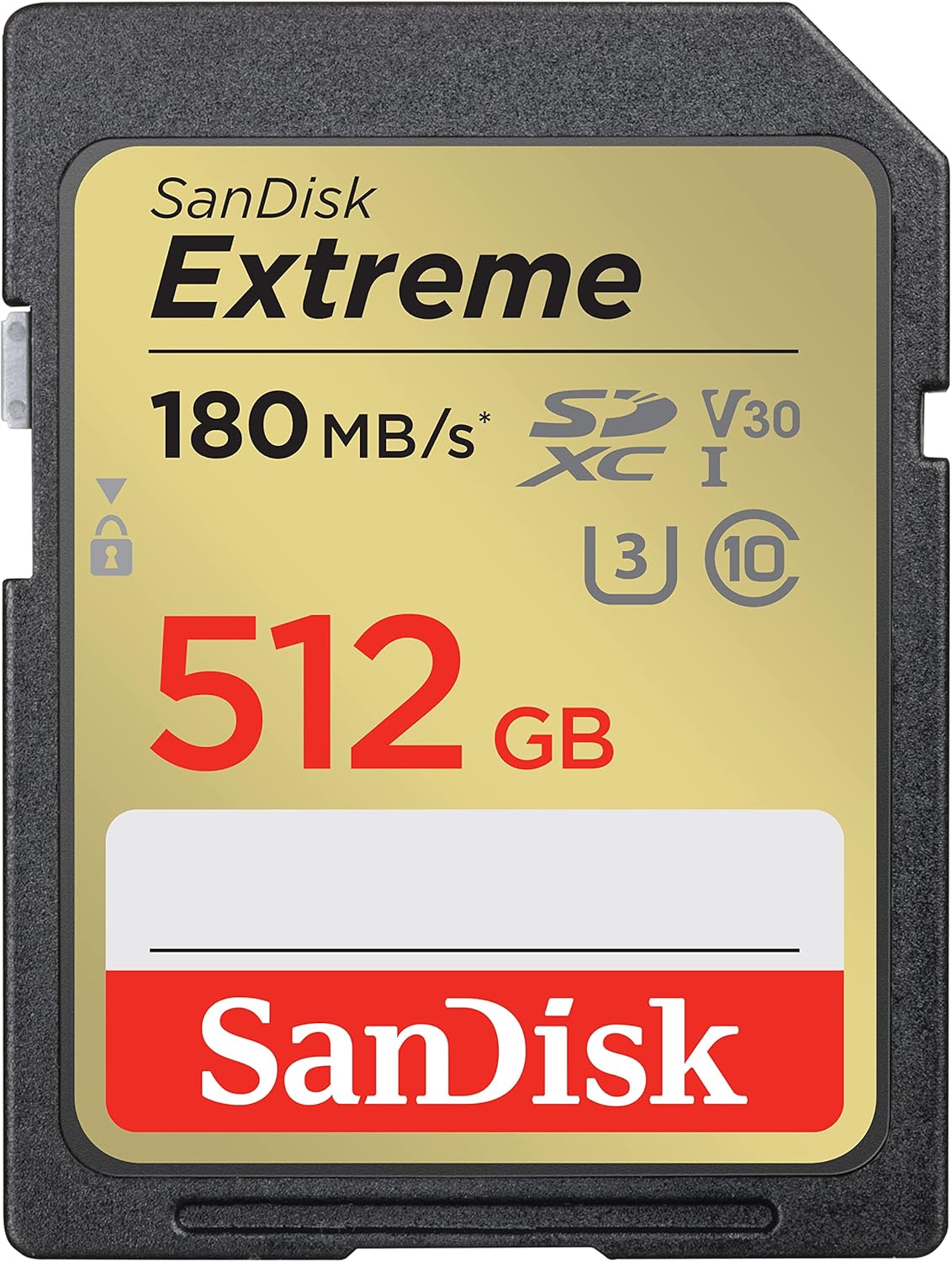 512GB SanDisk  v30 4K sd memory card 180mb/s R 130mb/s Write SDXC UHS extreme pro