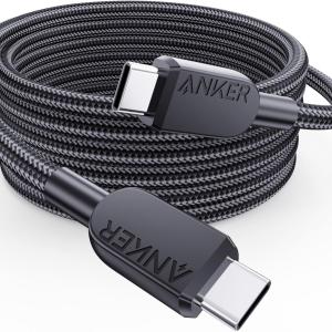 Anker USB C to USB C Cable (1.5 meters),240W Type-C Fast Charging Cord for iPhone 17/16 Series,MacBook Pro 2020,iPad Air 4 and More