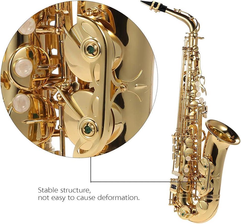 Alto Saxophone Brass Lacquered Gold E Flat Sax 802 Key Type Woodwind Instrument