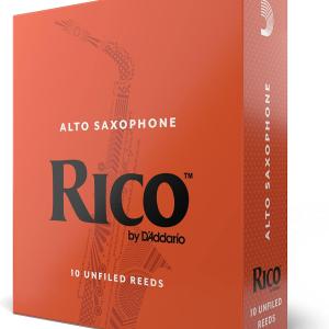 D’Addario Woodwinds, Rico Saxophone Reeds, Alto Sax, RJA1025, Strength 2.5, 10-Pack