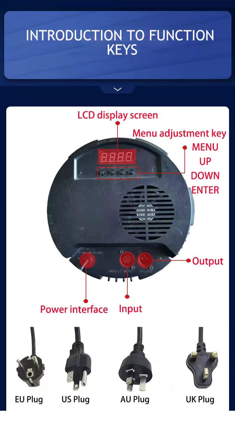 LED mini plastic flat par 54pcs 60pcs*1.5W RGB 3in1 stage light LED par light for stage wedding bar disco