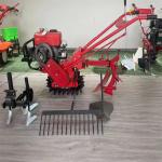 180 Water Cooled Diesel 9HP Power Tiller Machine With Hand Pull