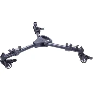 Yunteng 900 Professional Photo Aluminum 3 Wheels Pulley Universal Foldable DSLR Camera Tripod stand Dolly Base Stand Max. Load: 15kg