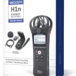 Click to see full view Zoom H1n Handy Recorder (Old Model, H1n-VP) Portable Recorder, Onboard Stereo Microphones, Camera Mountable, Records to SD Card, USB Microphone, with Case, USB Cable, Windscreen, & Power Adapter
