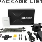 3D Hologram Fan 42cm ,Holographic Fan with WiFi and Bluetooth,624 Highlight LEDs and 2000 cd/m² Brightness,1500 Free 3D Video,3D Holographic Projector for Store Display,Events,Trade Show