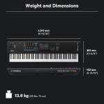 MODX M8 Yamaha Music Synthesizer, Graded Hammer Action, Realistic Feel, Performance Focused for Next Generation Sound Exploration, Expressive Control and Optimized Workflow