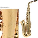 Alto Saxophone Brass Lacquered Gold E Flat Sax 802 Key Type Woodwind Instrument