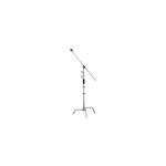 C stand with boom stand Professional 10.5ft/320cm Photography Light Stand with 4.2ft/128cm Holding Arm, 2 Grip Head for Studio Monolight, Softbox, Reflector