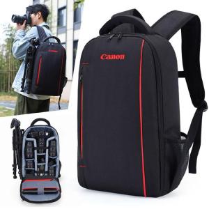 Quality texture camera bag backpack with water proof foam inside