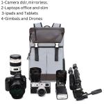 Camera Bag Backpack Fits Tablet, Camera Bag for Photographers With Tripod Holder iPad and Laptop