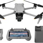 DJI Air 3 Fly More Combo with DJI RC 2, Drone with Camera 4K, Dual Primary Cameras, 3 Batteries for Extended Flight Time, 48MP Photo, 20Km Max Video Transmission, FAA Remote ID Compliant