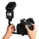 FOTOX L Shape Hot Shoes Tripod Mount Bracket Holder