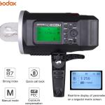 Godox AD600BM Outdoor Flash Strobe Light, GN87 600Ws Bowens Mount Flash Monolight, 2.4G Wireless X System, 8700mAh Rechargeable Battery