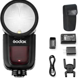 Godox V1  Round Head Camera Flash Speedlite Flash for Sony DSLR Camera