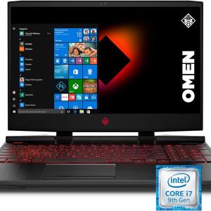 OMEN by HP 2019 15-Inch Gaming Laptop, Intel i7-9750H Processor,GeForce RTX 2070 8GB graphics card, 32GB RAM