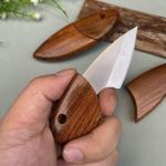 keyholder wood finished knife