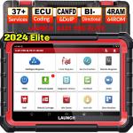 Launch X431 Pro Elite 2024 Diagnostic Tool, Bi-Directional obd2 code reader, ECU Online Coding, Full System, 37+ Resets Services, CANFD DOIP, FCA,