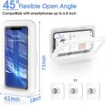 shower phone holder bathroom phone wall holder for smartphone cover box water proof rotatable