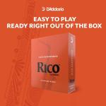 D’Addario Woodwinds, Rico Saxophone Reeds, Alto Sax, RJA1025, Strength 2.5, 10-Pack