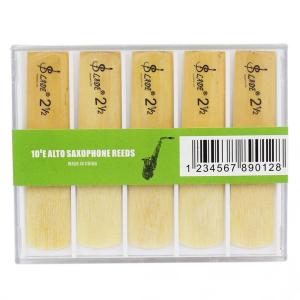 Alto bE Saxophone Lade Bamboo 2-1/2 Reeds Strength 2.5 Replacement 10pcs /set