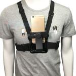 Smartphone and action camera chest vest holder