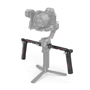 SMALLRIG Dual Handle Handgrip for DJI RS 4 /RS 4 Pro/RS 3 / RS 3 Pro/RS 2 / RSC 2 Gimbal, Gimbal Handle Grip with NATO Rails, Cold Shoe, 1/4"-20 & 3/8"-16 Threaded Holes