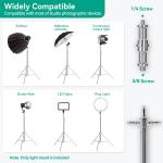 Heavy Duty Light Stand Photography: Stainless Steel silver