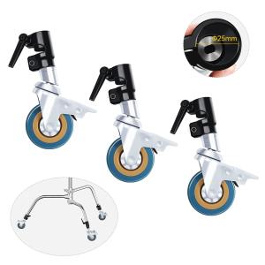 wheels for C Stand  25mm: Heavy Duty C Stand with Boom Arm Wheel Base
