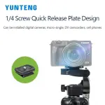 YUNTENG 608 Portable Tripod 360 Degree Rotating Photography Vertical Shooting Camera and smartphone Tripod for Micro-single Camera Mobile Phone